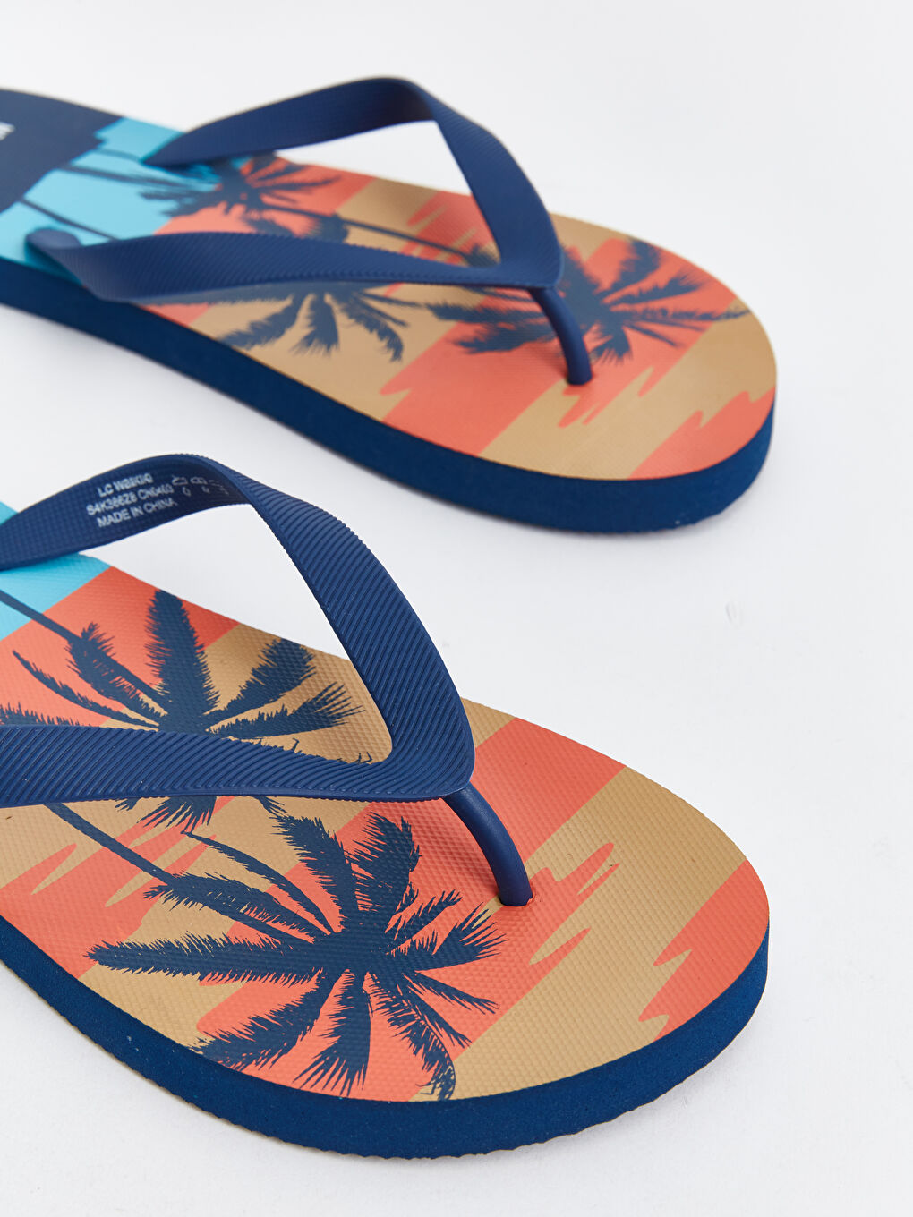 Printed Men's Beach Sliders -S4K386Z8-F9C