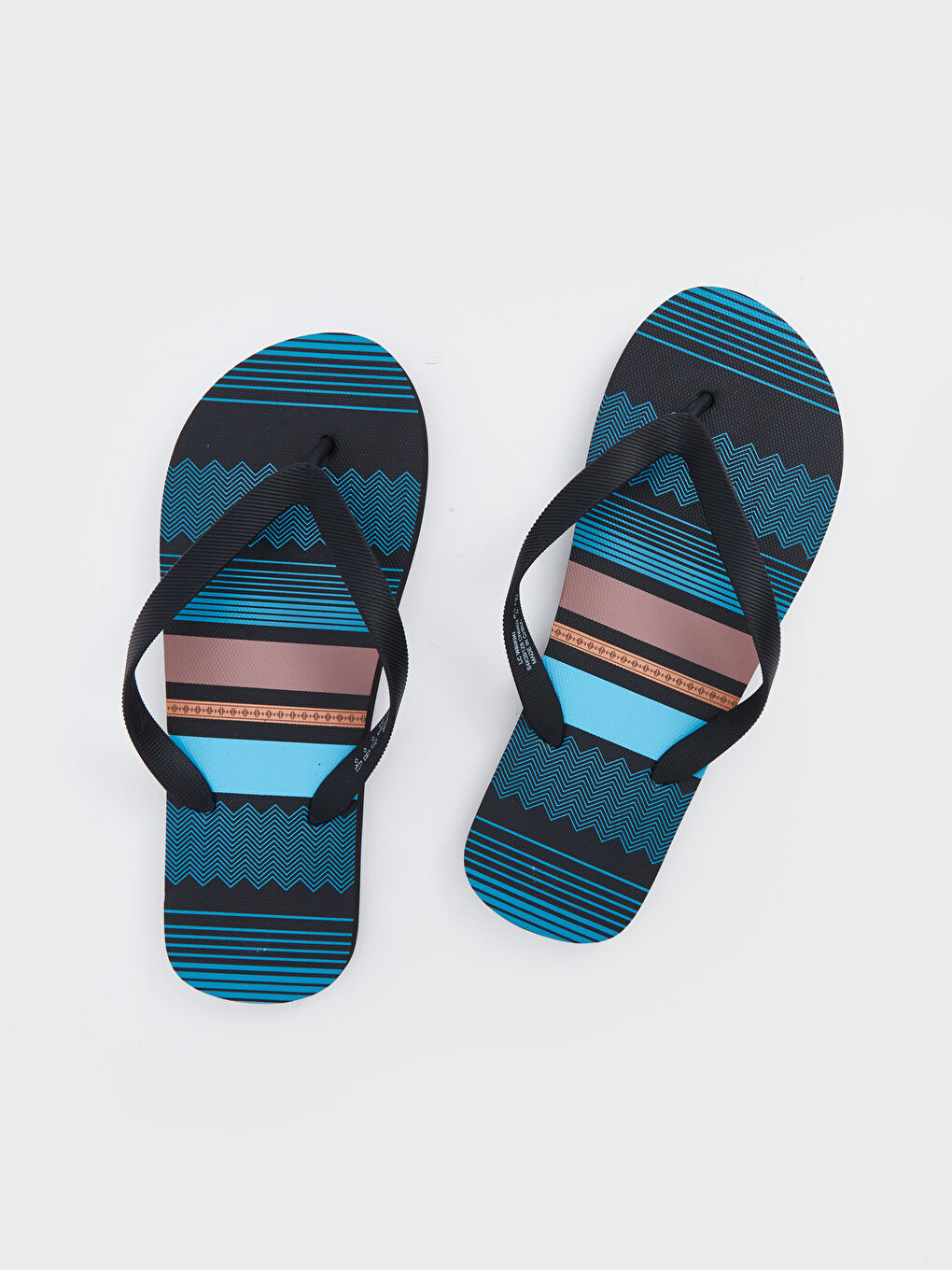 Printed Men's Beach Flip-Flops -S4K391Z8-F9C
