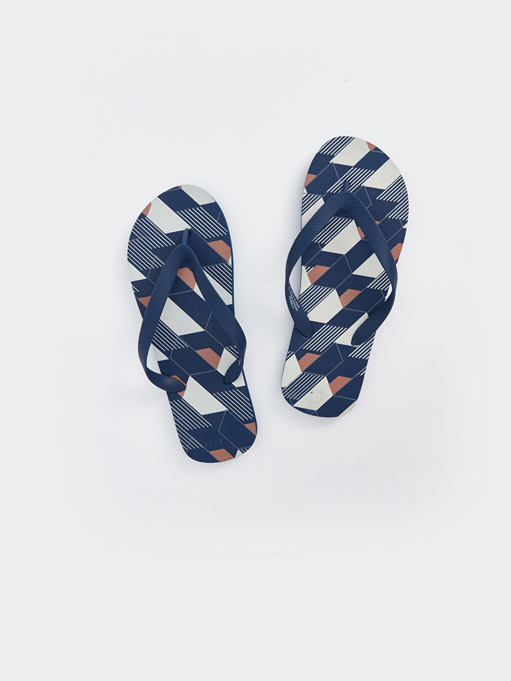 Patterned Men's Flip-Flops -S4K396Z8-F9C