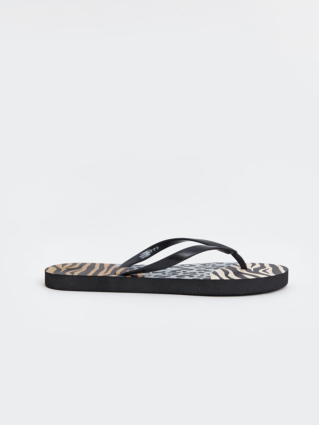 Leopard Print Women's Flip Flops -S4K397Z8-F9C