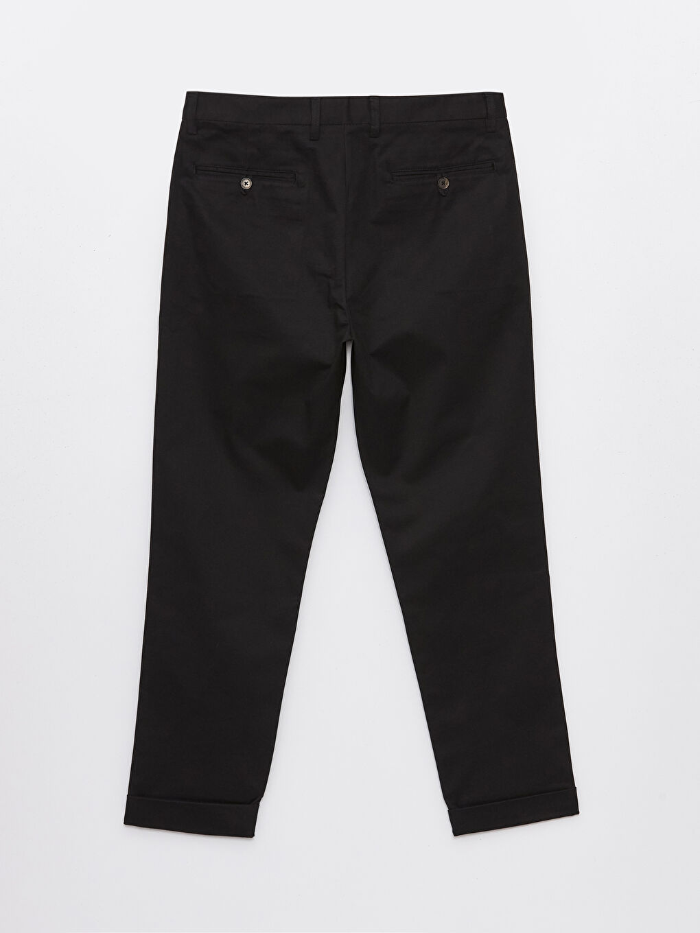 Siyah Standart Kalıp Erkek Pantolon-6