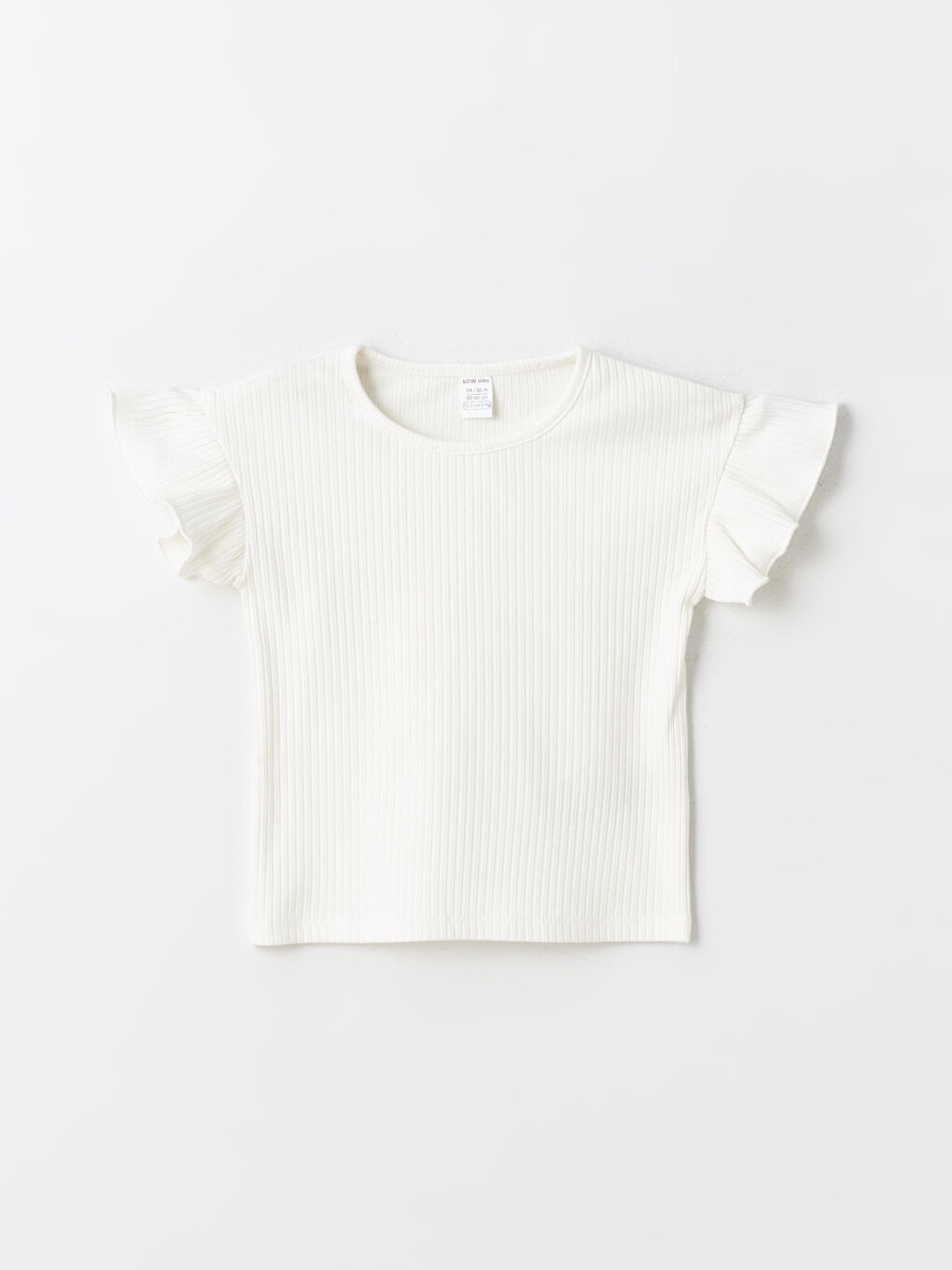 Crew Neck Basic Short Sleeve Baby Girls' T-Shirt-3