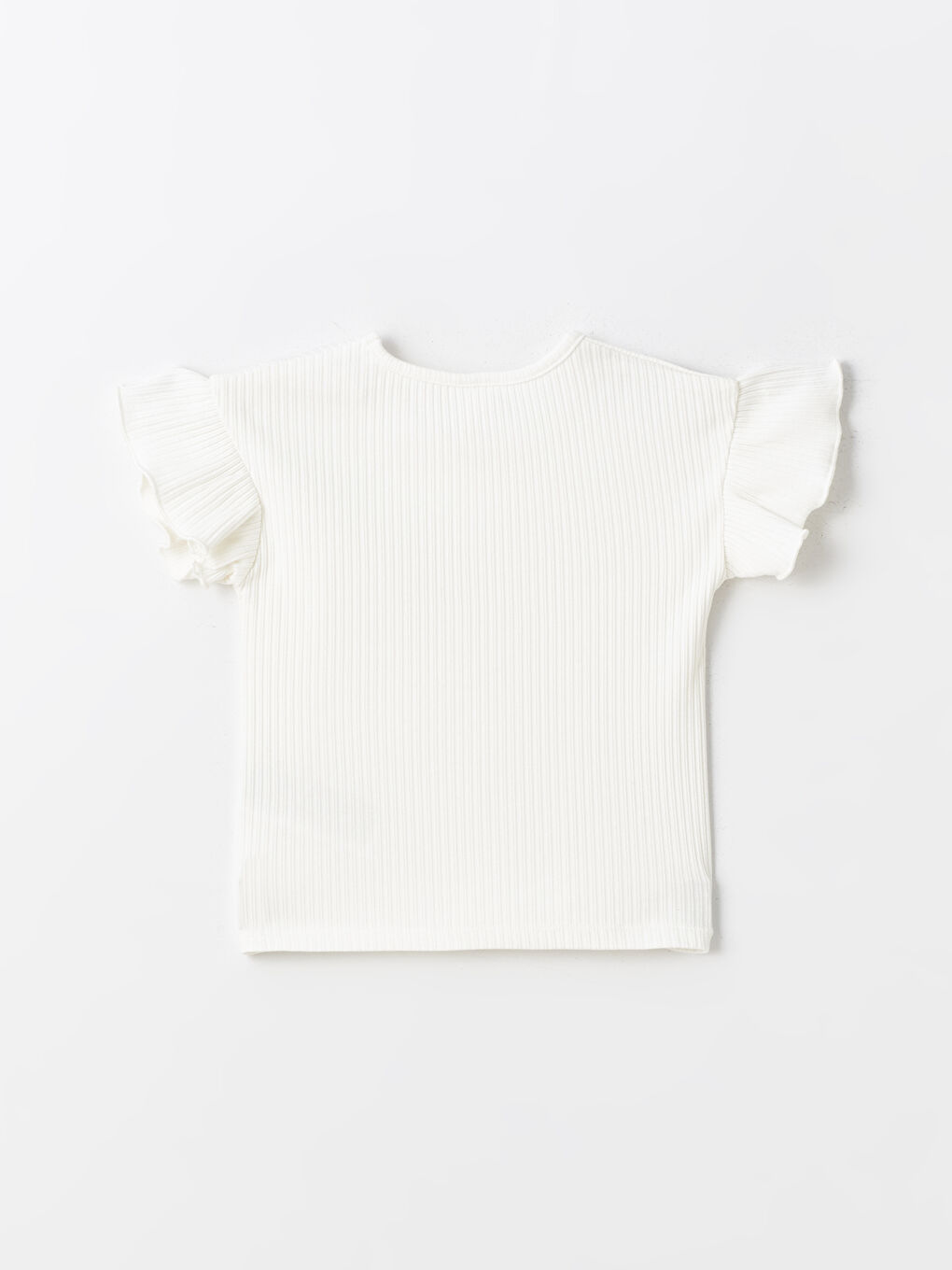Crew Neck Basic Short Sleeve Baby Girls' T-Shirt-4