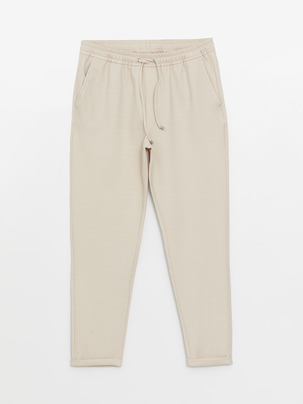 Bej Slim Fit Erkek Pantolon-5