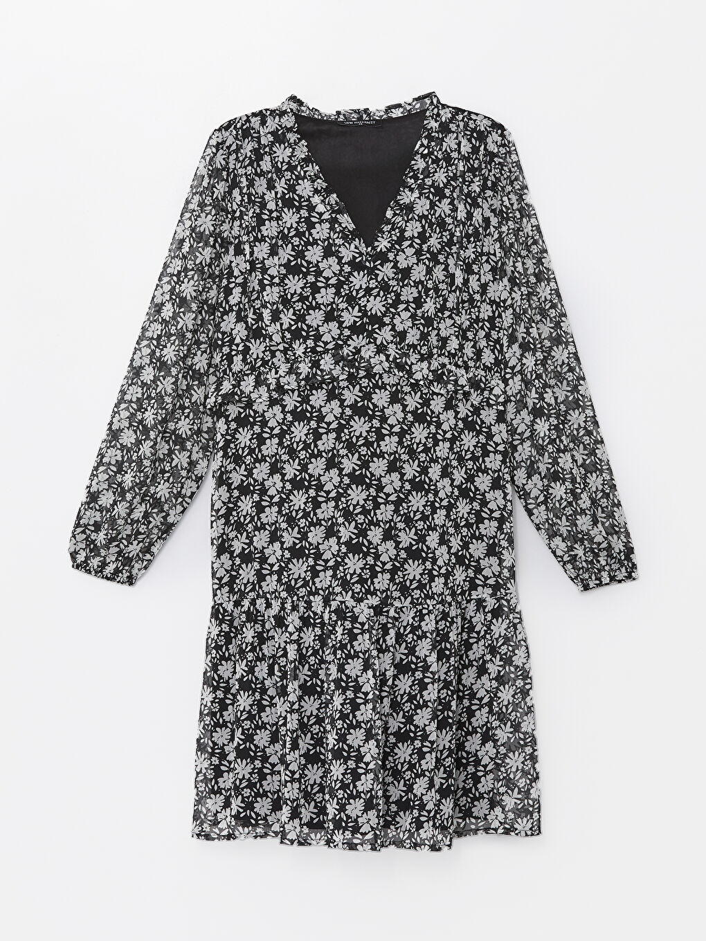 V Neck Floral Long Sleeve Maternity Dress -S4K570Z8-LQJ