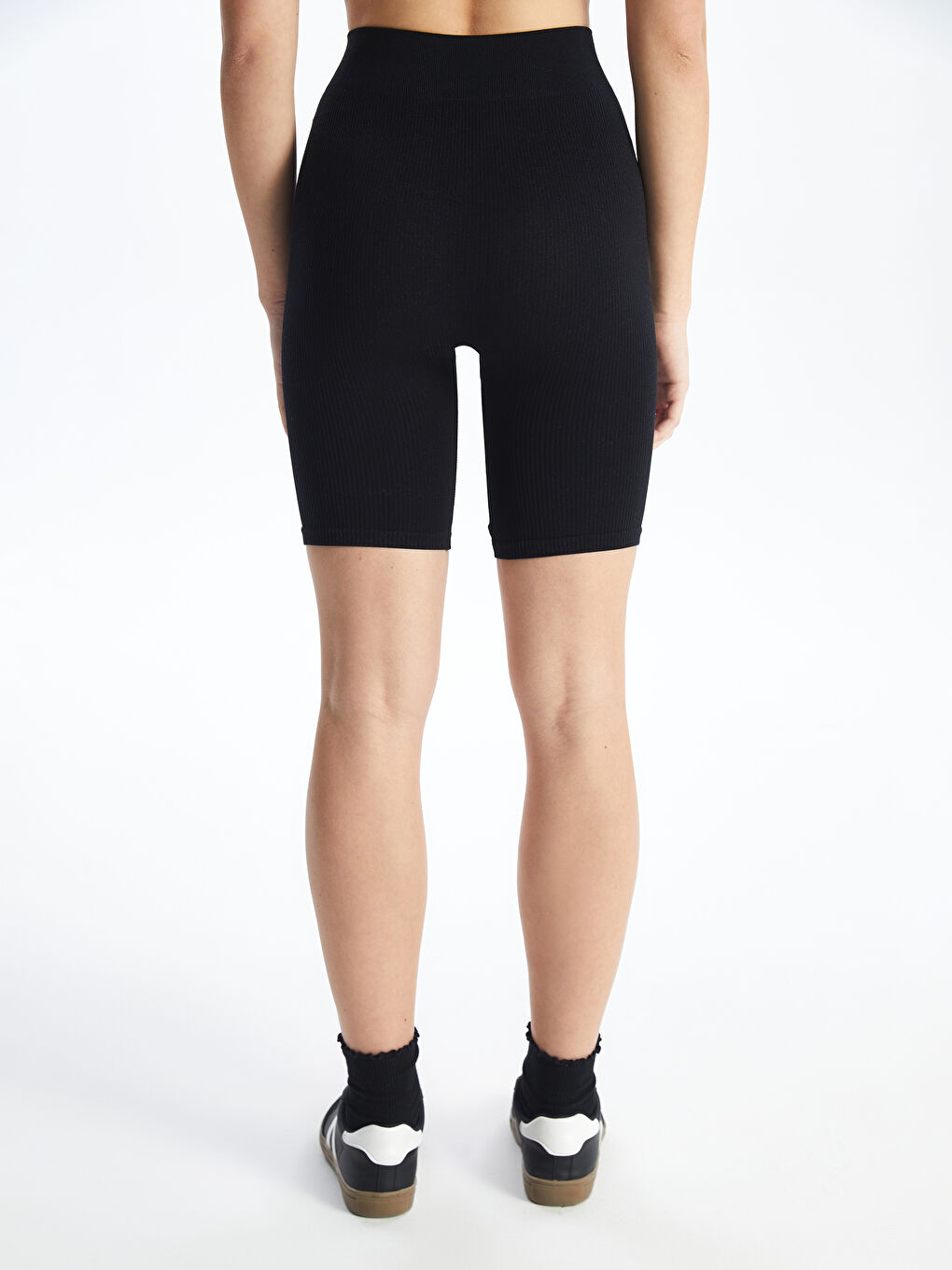 Women's Extra Narrow Fit Plain Shorts Tights with Elastic Waist -S4K582Z8-CVL