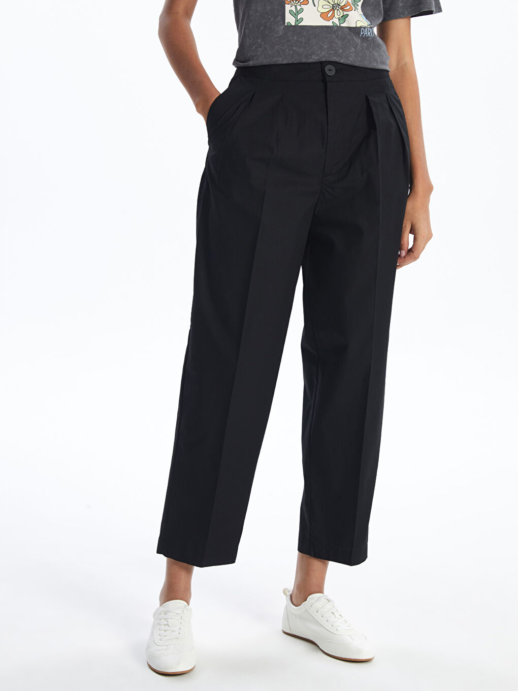 Women's Carrot Fit Regular Trousers -S4K673Z8-RQL