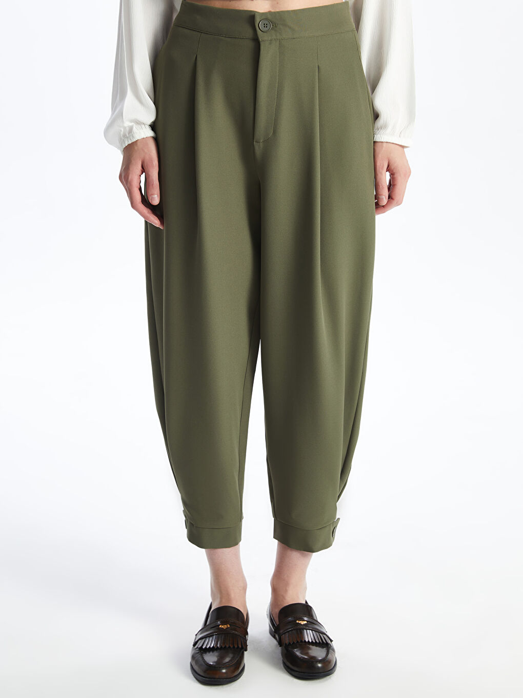 Women's Carrot Fit Regular Trousers -S4K677Z8-YGY