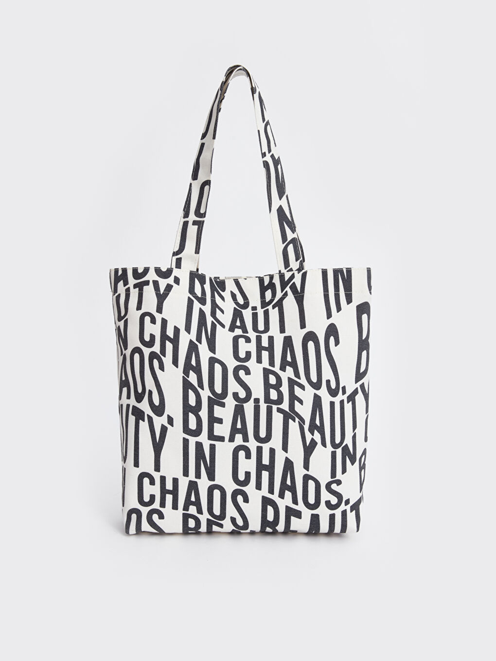 LCW ACCESSORIES Text Printed Girls' Top-Handle Bag -S4K685Z4-LQB