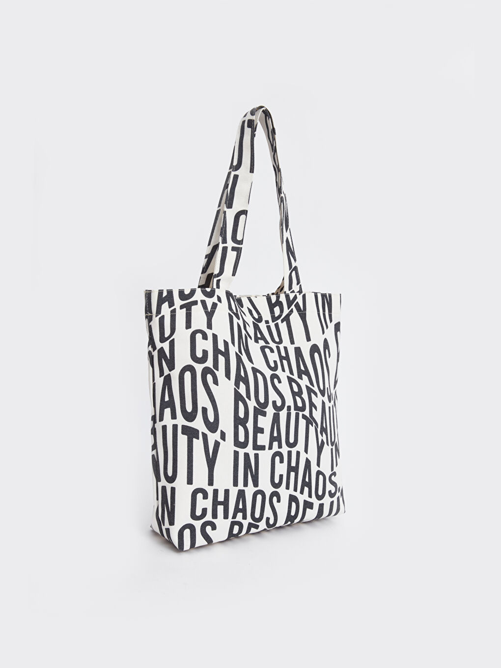 LCW ACCESSORIES Text Printed Girls' Top-Handle Bag -S4K685Z4-LQB