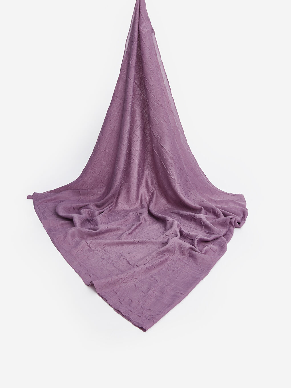 Lila Düz Dokuma Kadın Şal