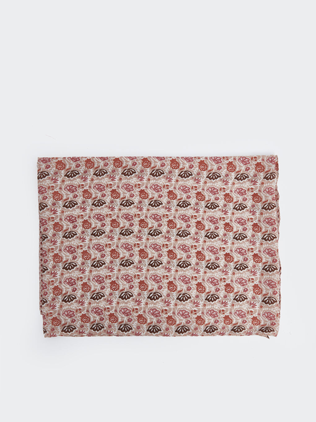 Karışık Desenli Dokuma Kadın Şal-1