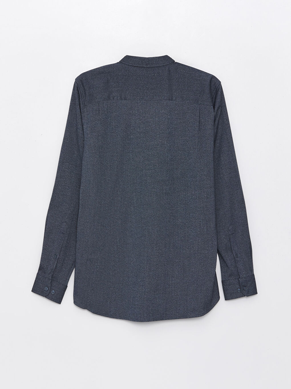 İndigo Regular Fit Uzun Kollu Armürlü Erkek Gömlek-6