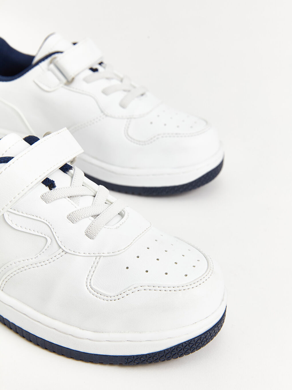 Lace-Up and Hook-and-Loop Girls' Sneakers-2