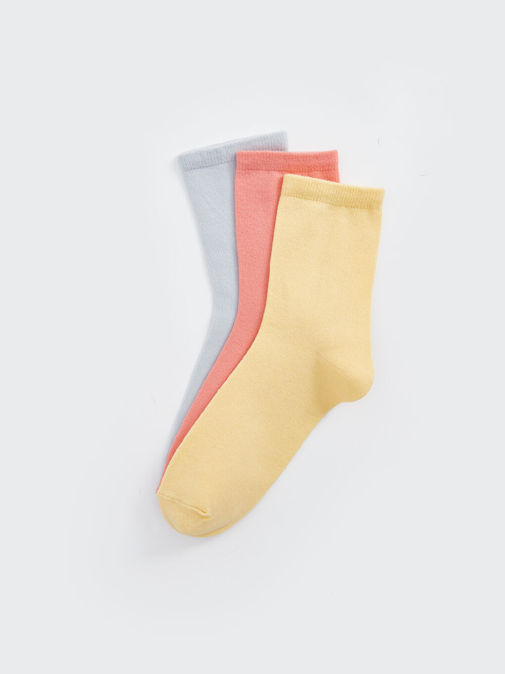 Женские однотонные носки до щиколотки, комплект из 3-х штук-1