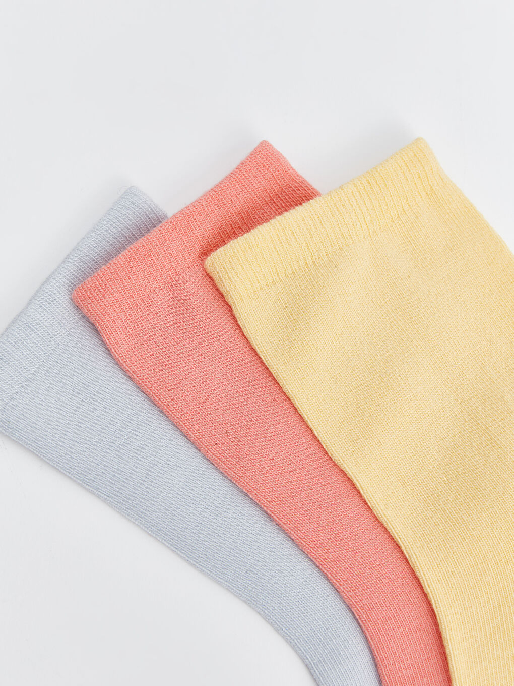 Женские однотонные носки до щиколотки, комплект из 3-х штук-2