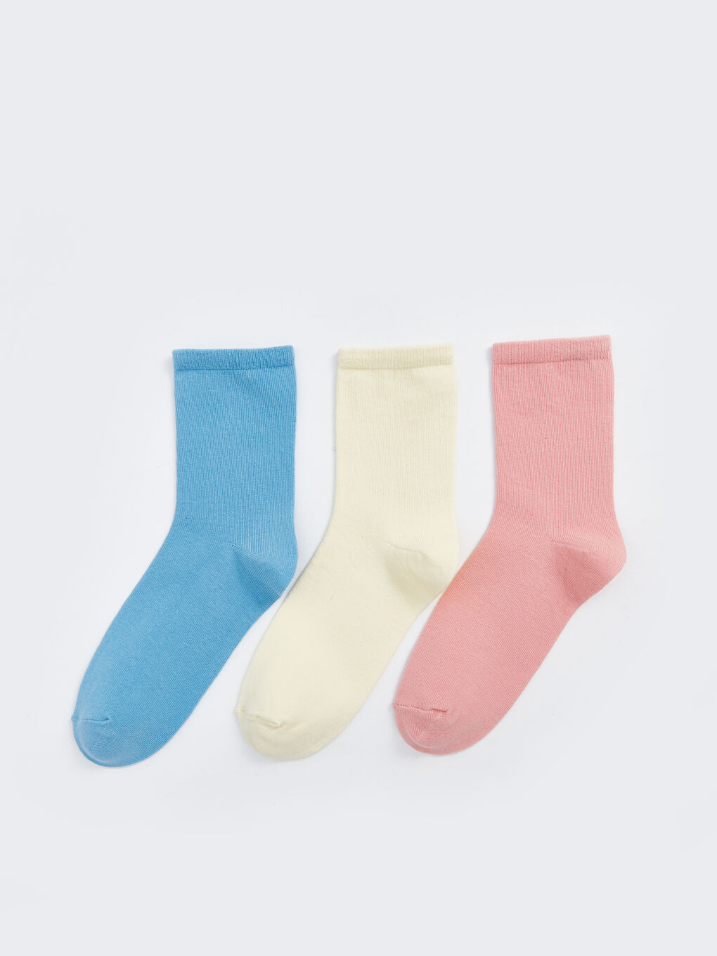 Women's Plain Ankle Socks 3-packs