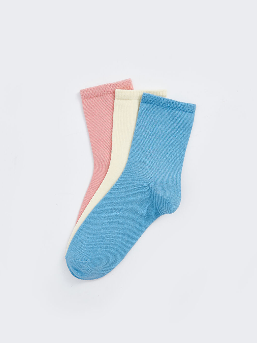 Women's Plain Ankle Socks 3-packs-1