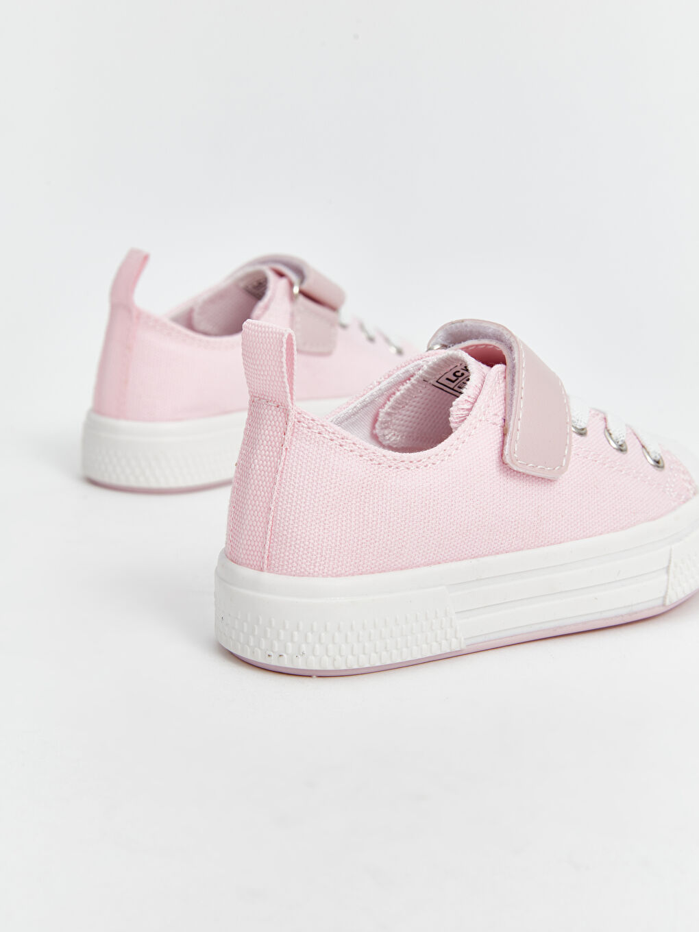 Pembe Bağcık ve Cırt Cırtlı Kız Bebek Spor Ayakkabı-4