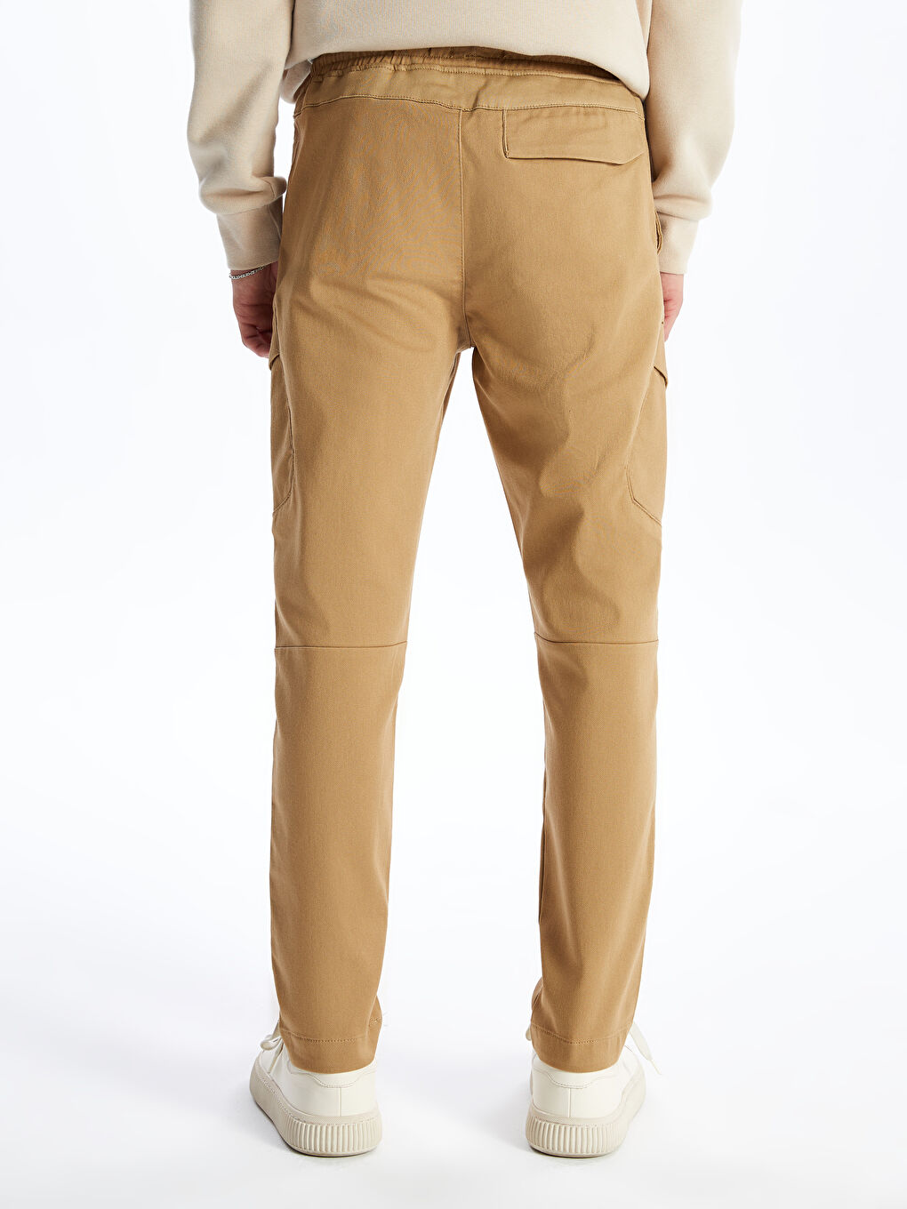 Kahverengi Slim Fit Erkek Kargo Pantolon-3