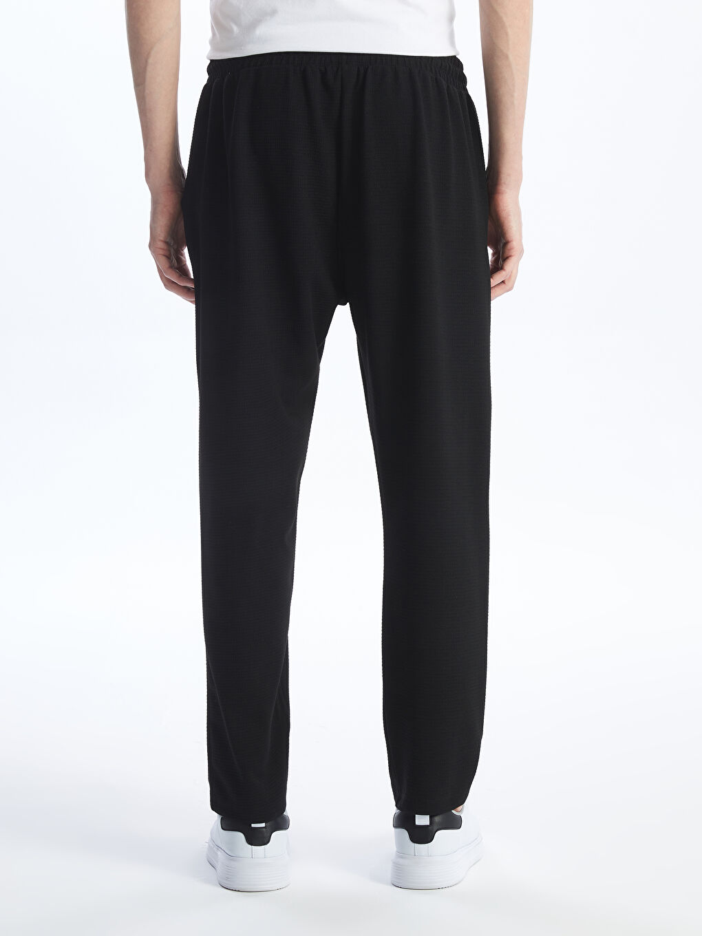 Siyah Standart Kalıp Erkek Eşofman Altı-3