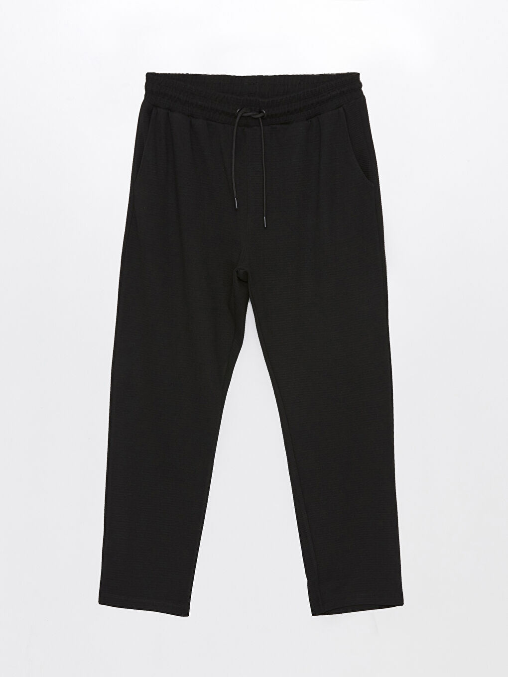 Siyah Standart Kalıp Erkek Eşofman Altı-6