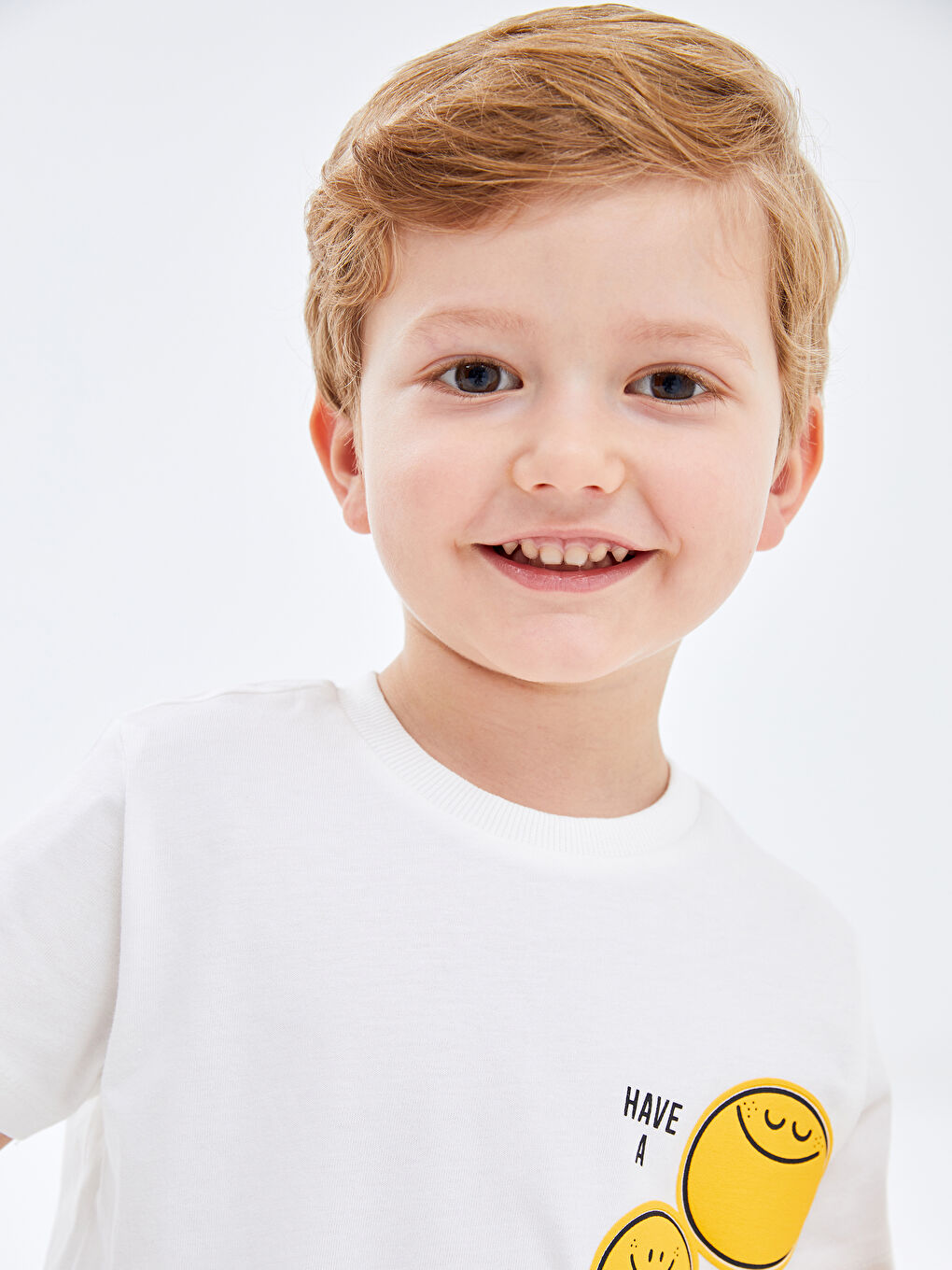 Crew Neck Short Sleeve Printed Baby Boy T-Shirt and Shorts 2-Piece Set -S4K969Z1-R9J