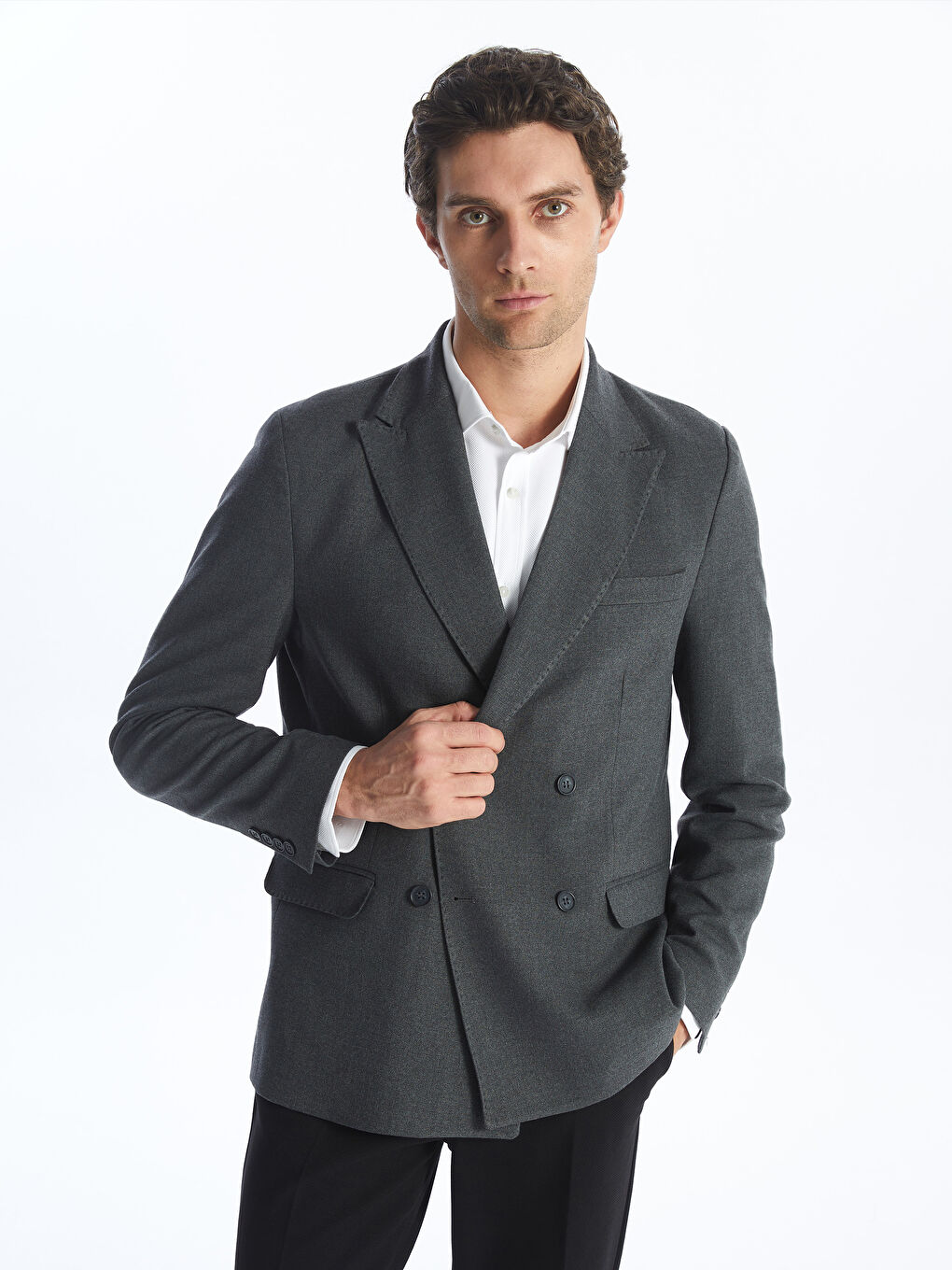 Standard Fit Men's Blazer Jacket -S4KB04Z8-YJB