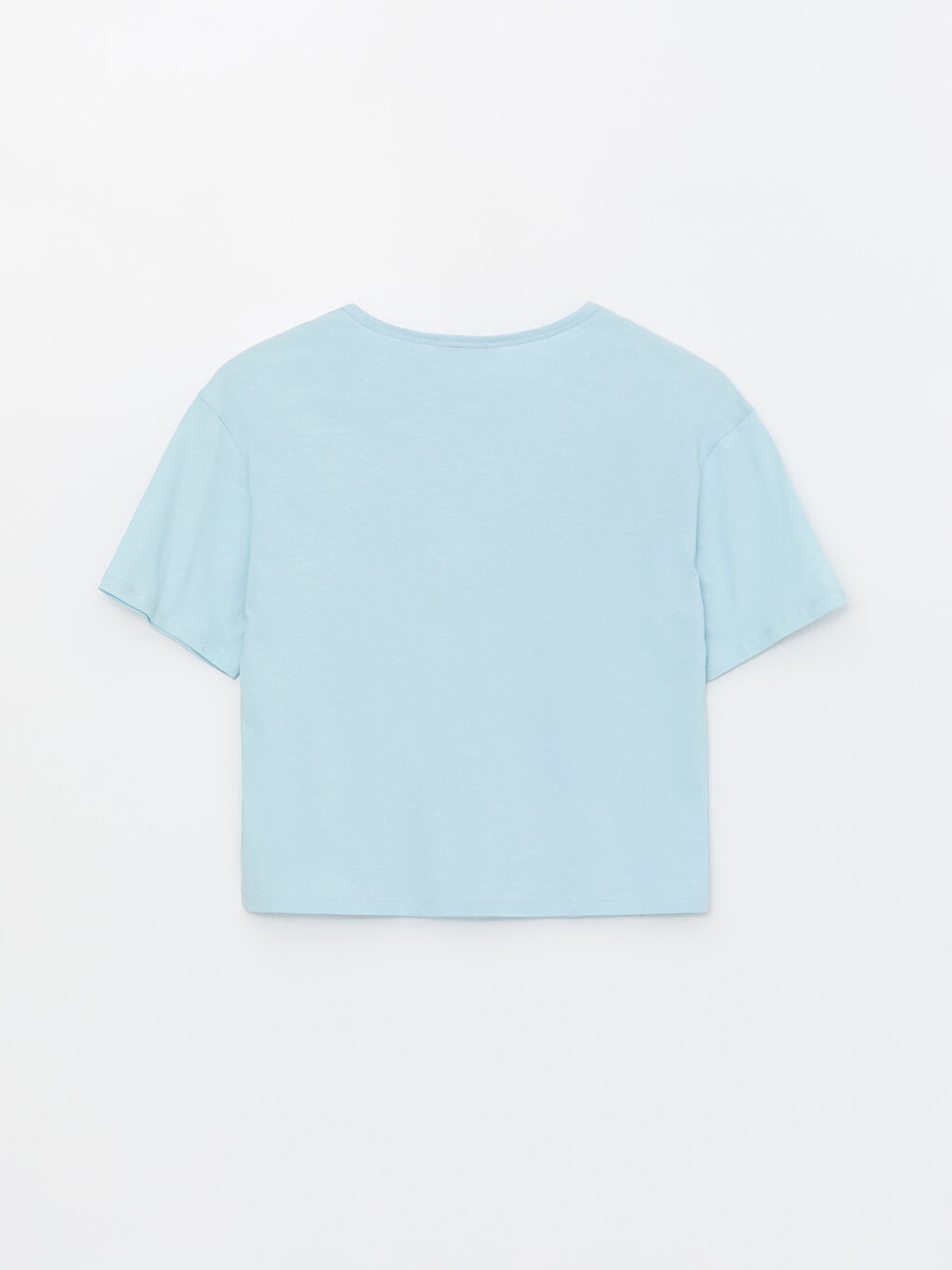 Crew Neck Plain Short Sleeve Oversize Women's T-Shirt -S4KB12Z8-JAR
