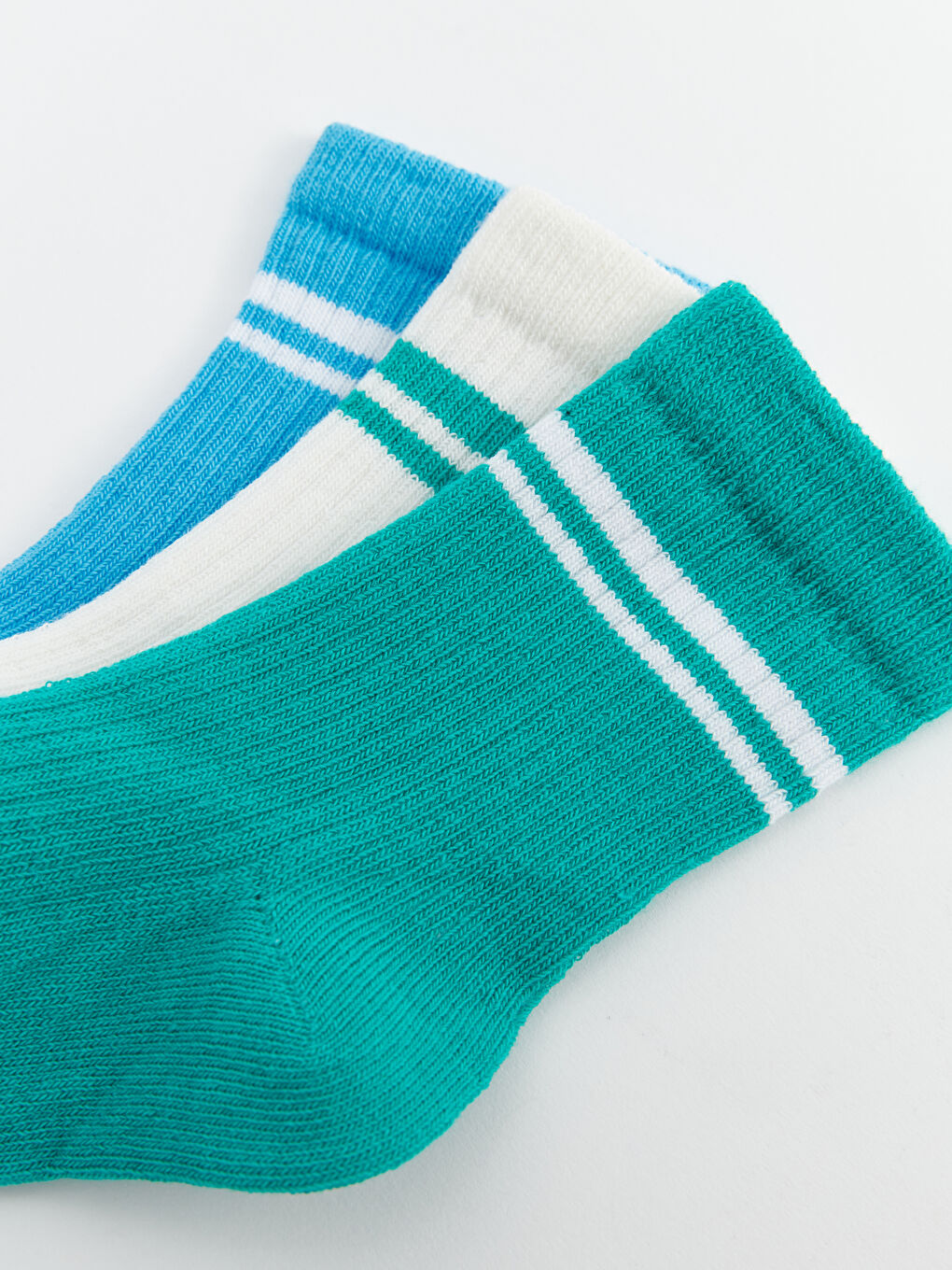 сәби ұлдарға арналған жолақты тобық шұлықтары 3 данадан тұратын-2