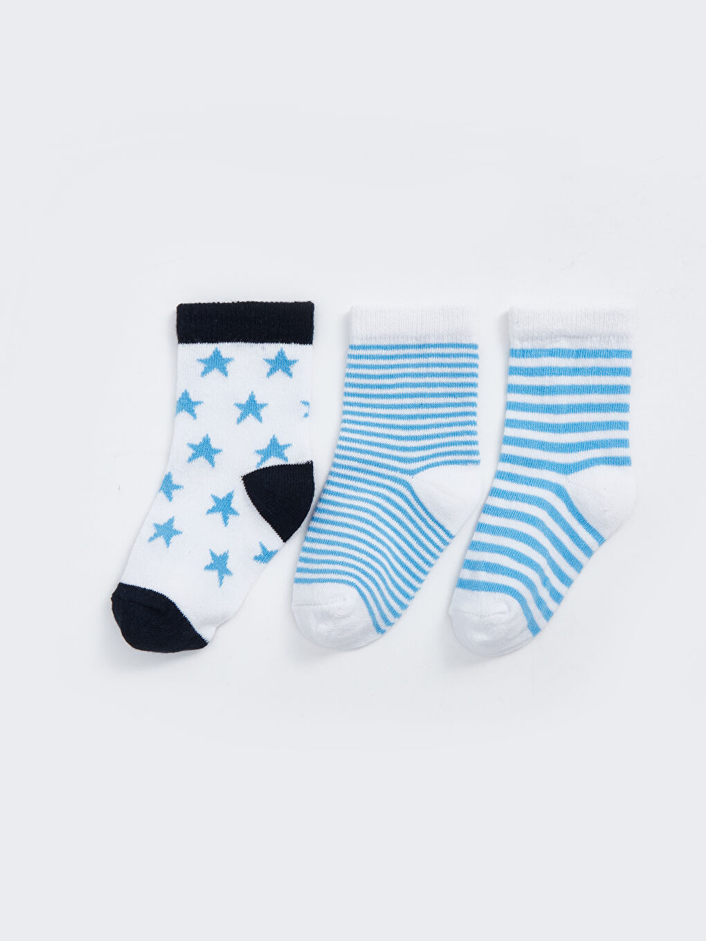 сәби ұлдарға арналған өрнекті тобық шұлықтары 3 данадан тұратын