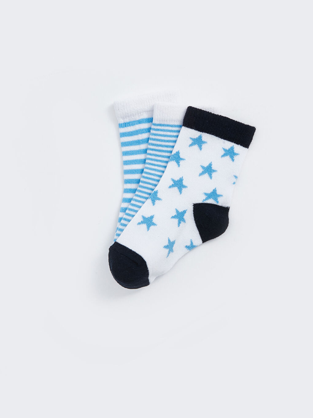 сәби ұлдарға арналған өрнекті тобық шұлықтары 3 данадан тұратын-1