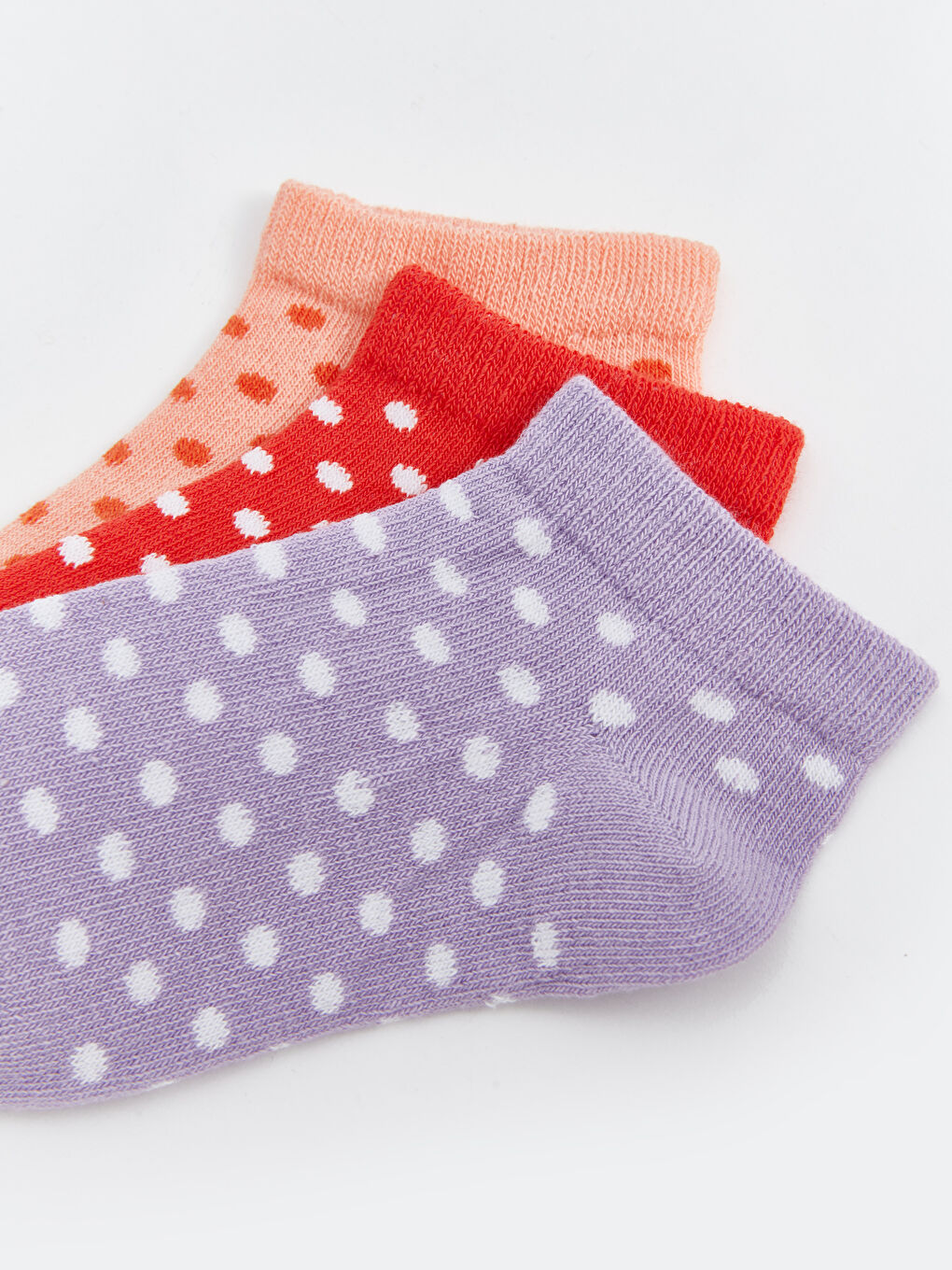 Комплект из 3-х пар носков до щиколотки с принтом для малышек девочек-2