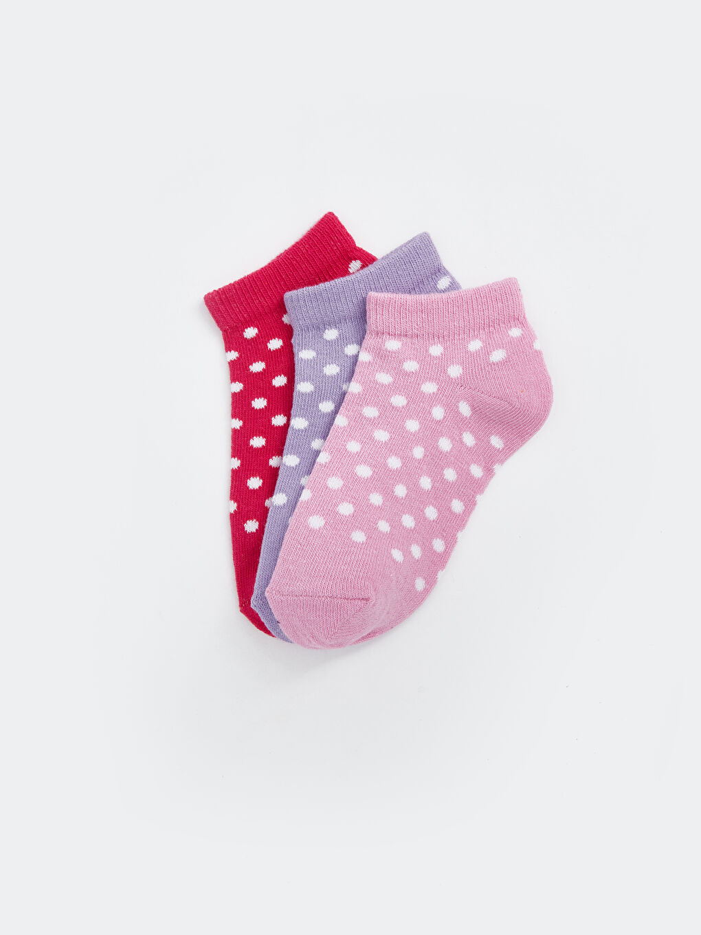 Комплект из 3-х пар носков до щиколотки с принтом для малышек девочек-1