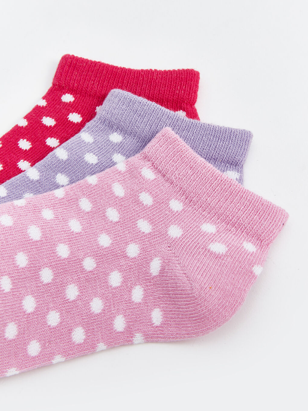 Комплект из 3-х пар носков до щиколотки с принтом для малышек девочек-2