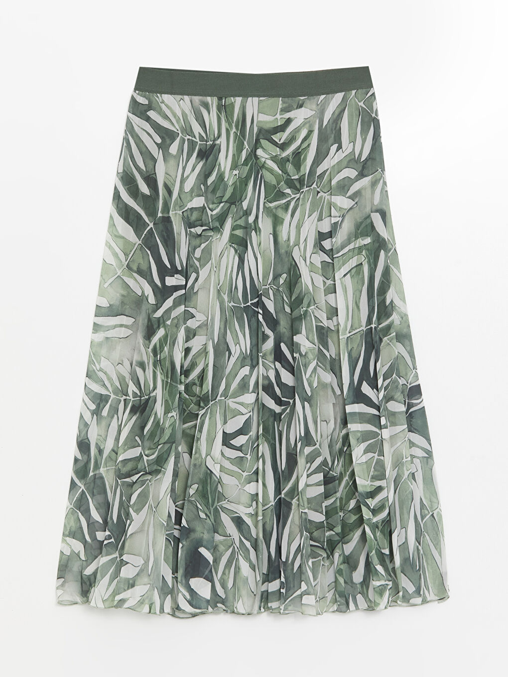 Elastic Waist Patterned Chiffon Women's Skirt -S4KB74Z8-LRR