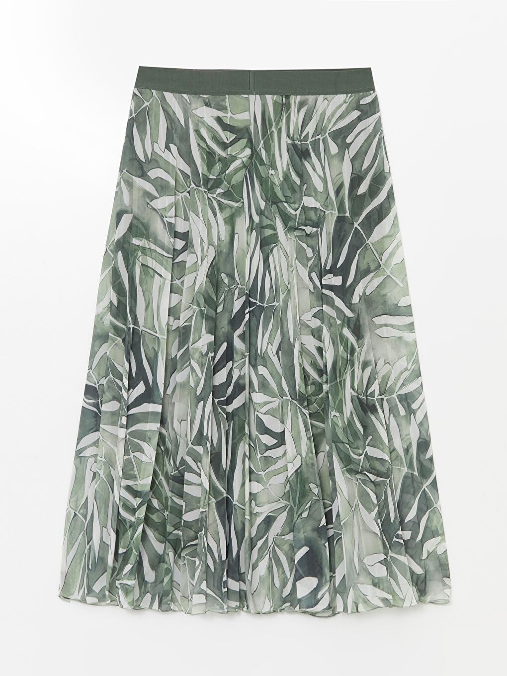 Elastic Waist Patterned Chiffon Women's Skirt -S4KB74Z8-LRR