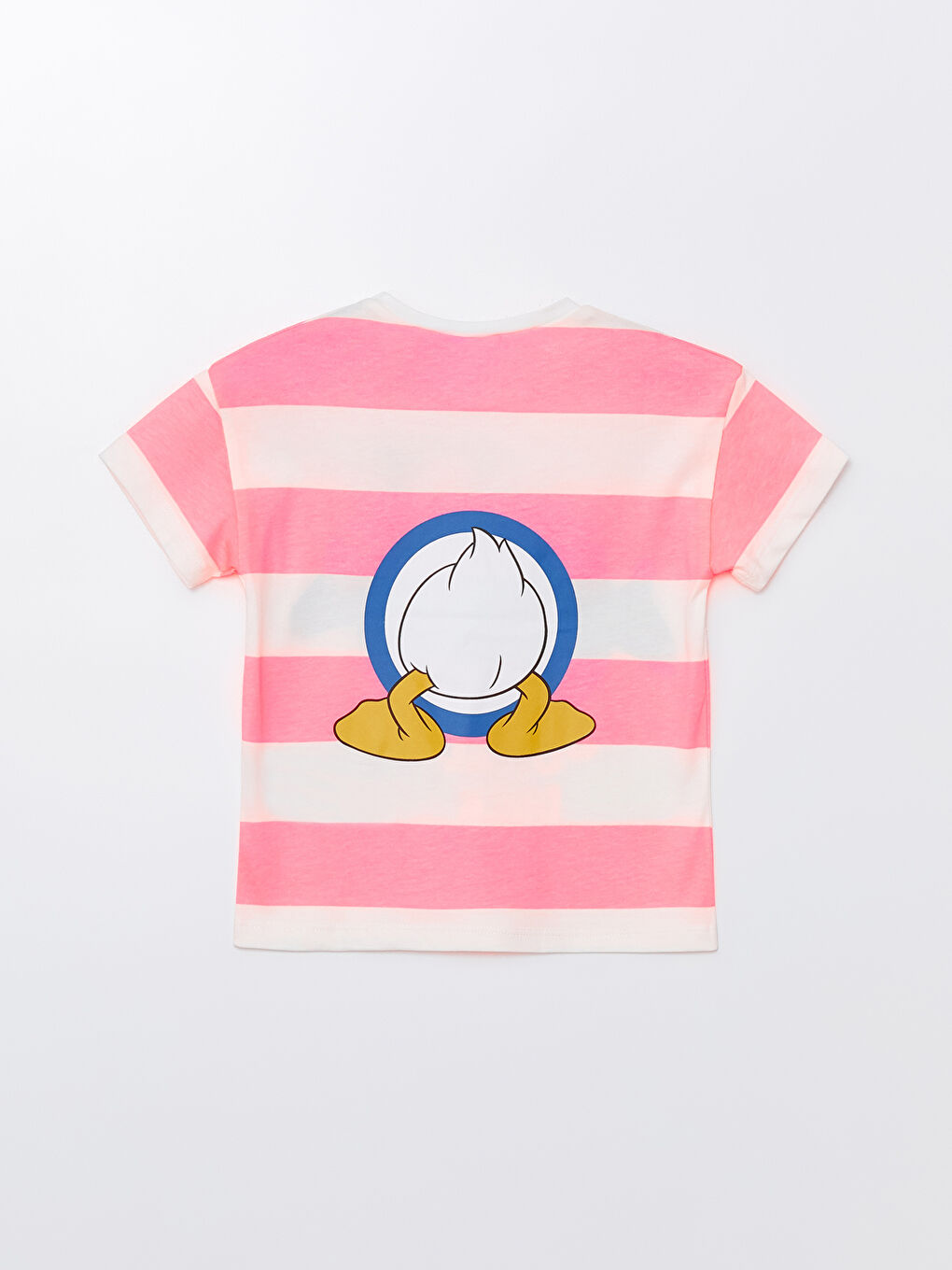 Crew Neck Short Sleeve Donald Duck Printed Baby Girls' T-Shirt -S4KC31Z1-LHK