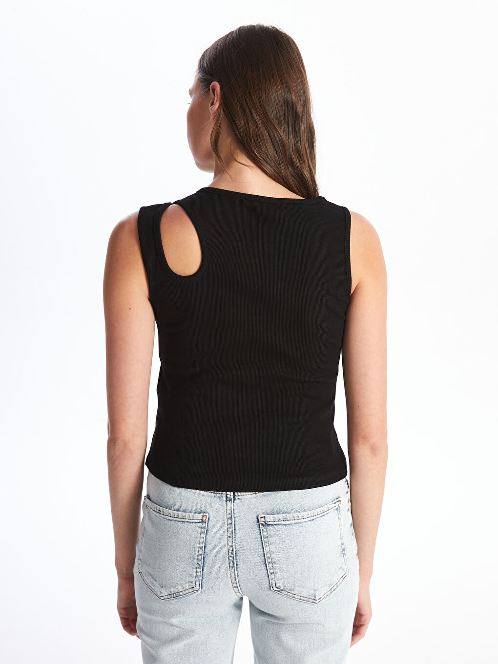 Crew Neck Window Detailed Women's Athlete -S4KC40Z8-CVL