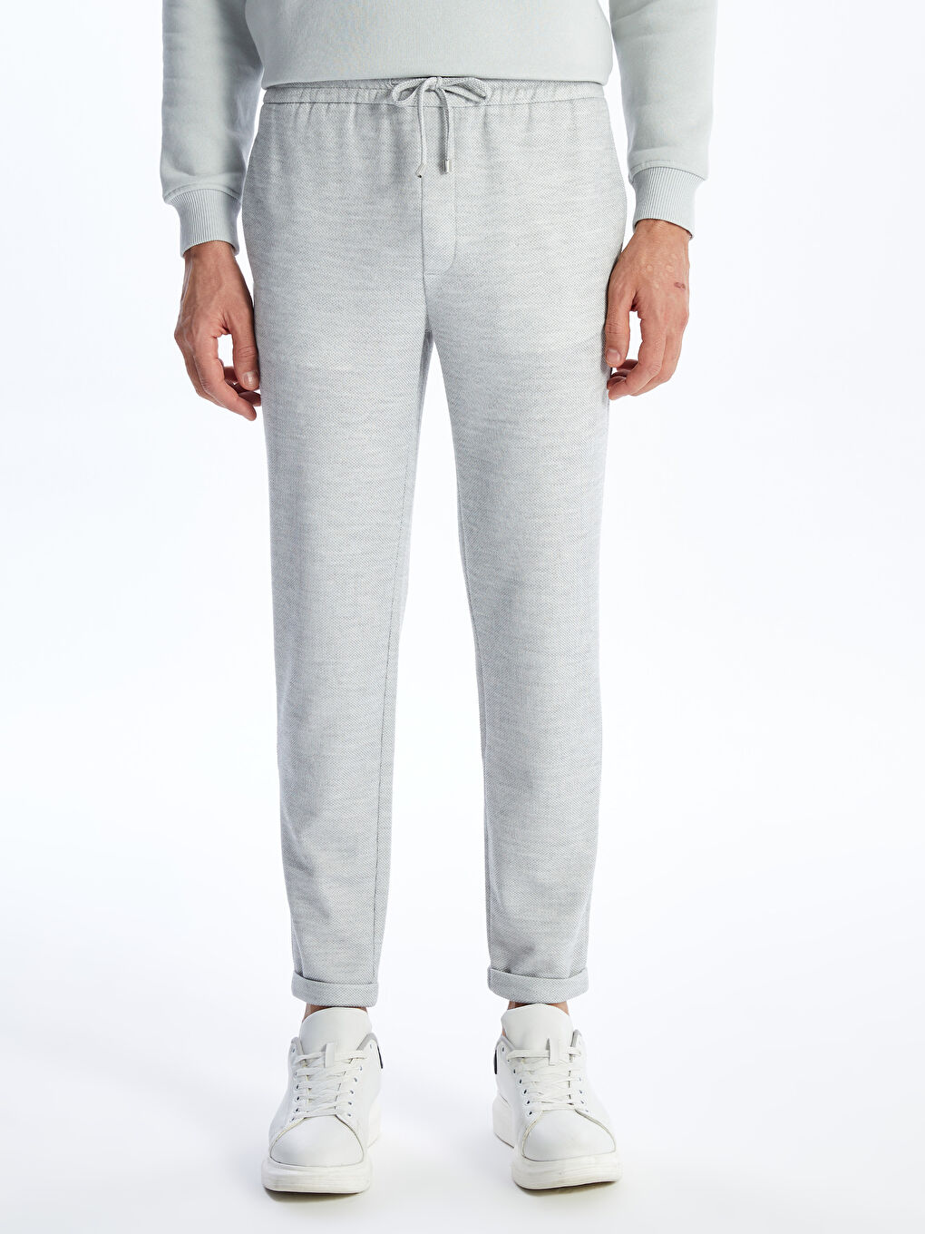 Gri Slim Fit Erkek Jogger Pantolon-3