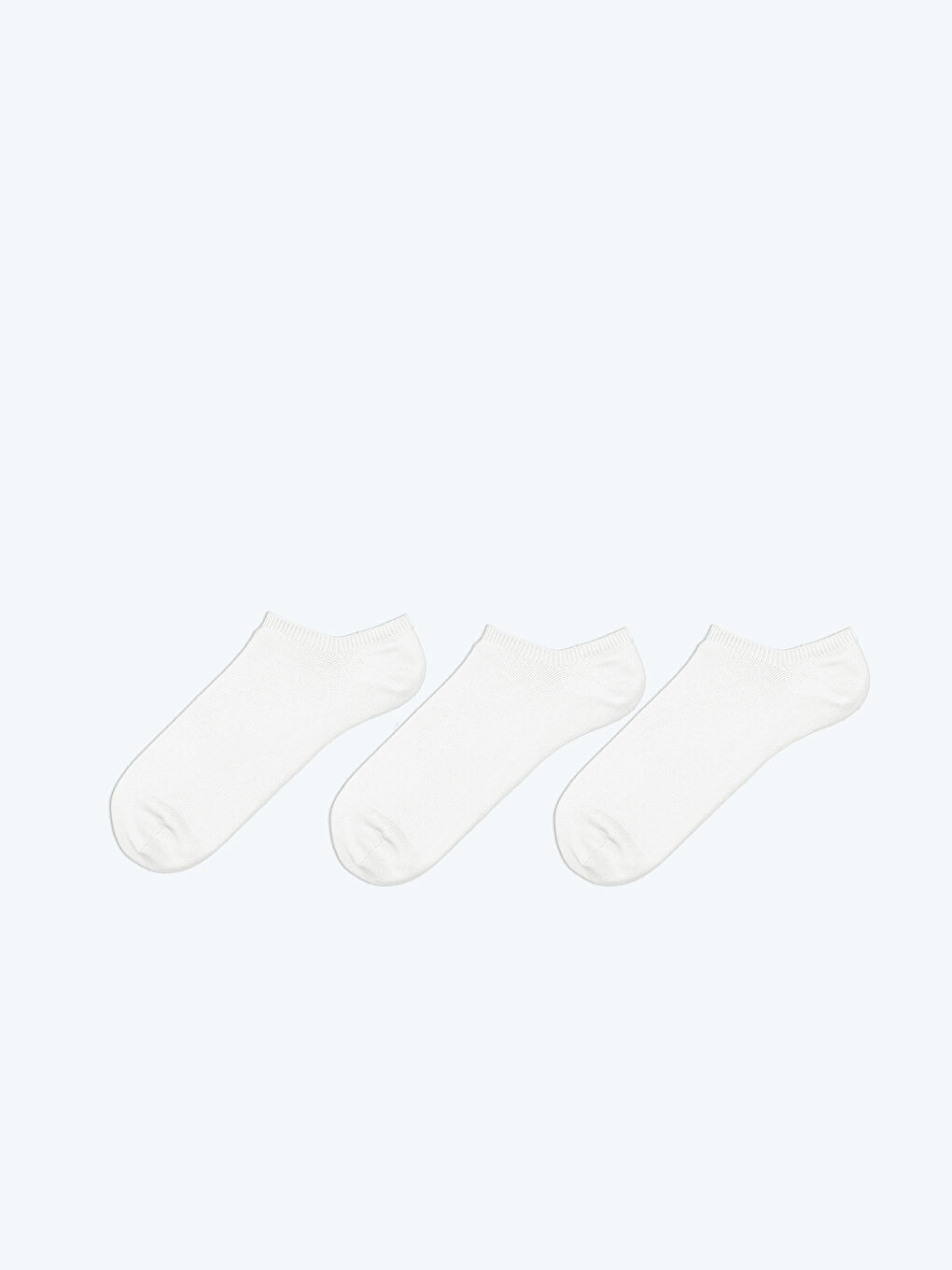Beyaz Erkek Patik Çorap 3'lü