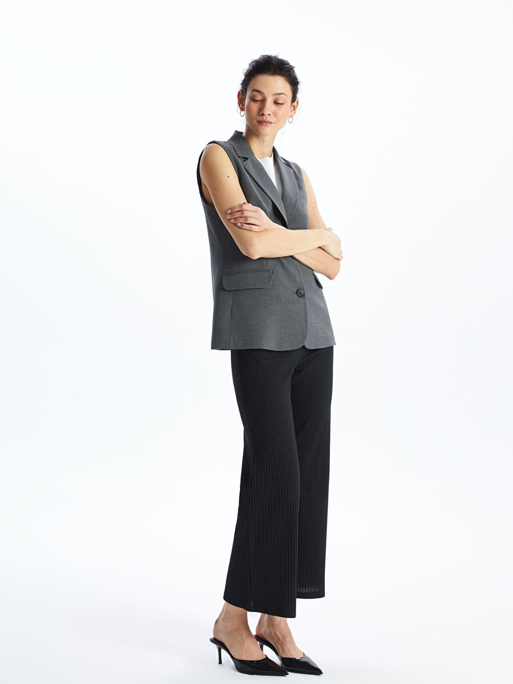 Women's Wide Leg Straight With Elastic Waist Sweatpants -S4KC83Z8-EGK