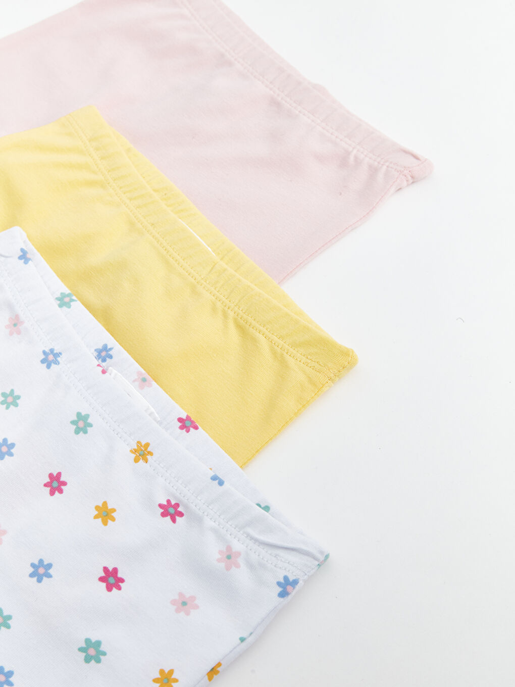 Ekru Beli Lastikli Baskılı Kız Bebek Boxer 3'lü-2