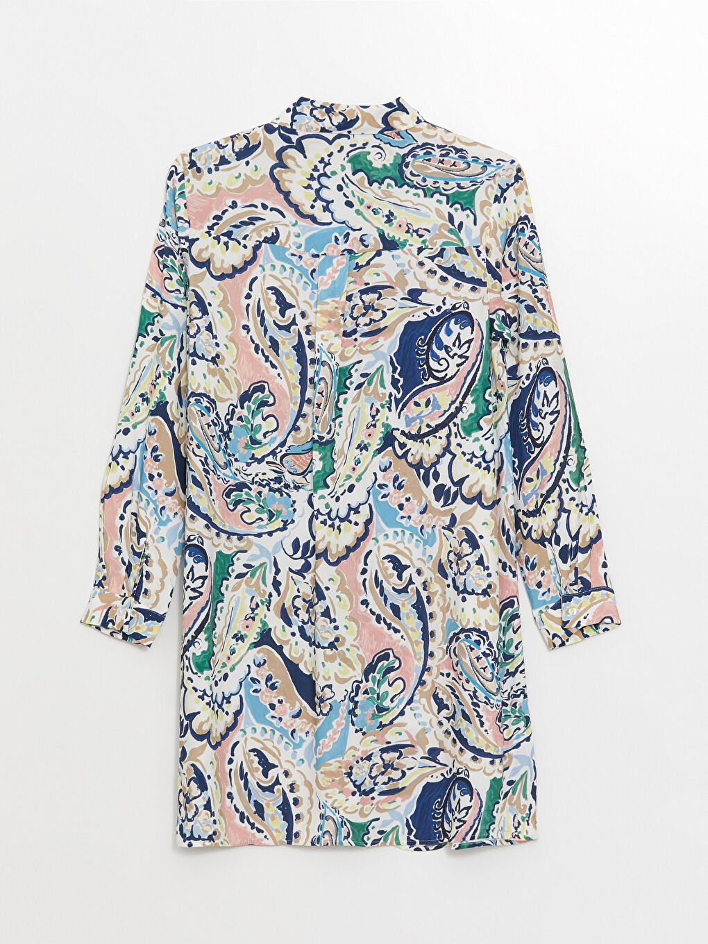 Karışık Desenli Kadın Gömlek Tunik-6