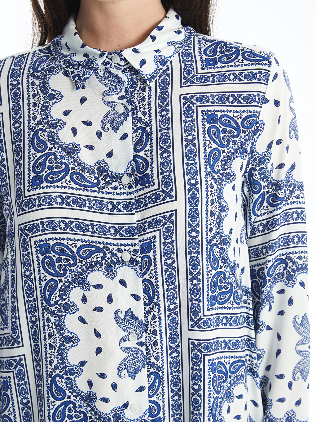 تونيك قميص نسائي منقوش-3