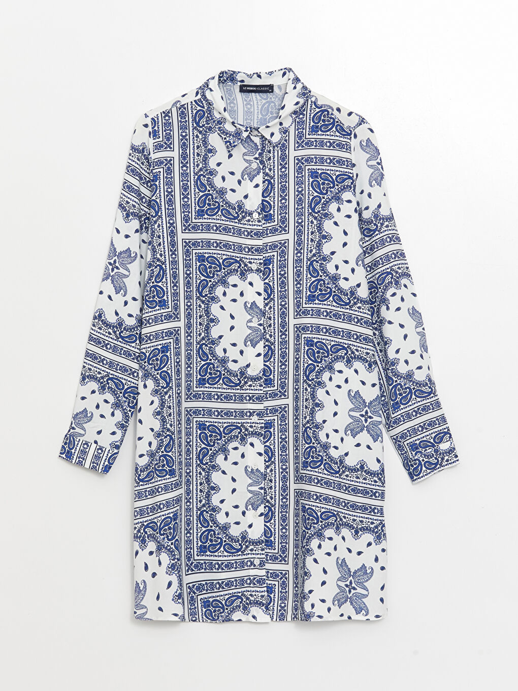 تونيك قميص نسائي منقوش-5