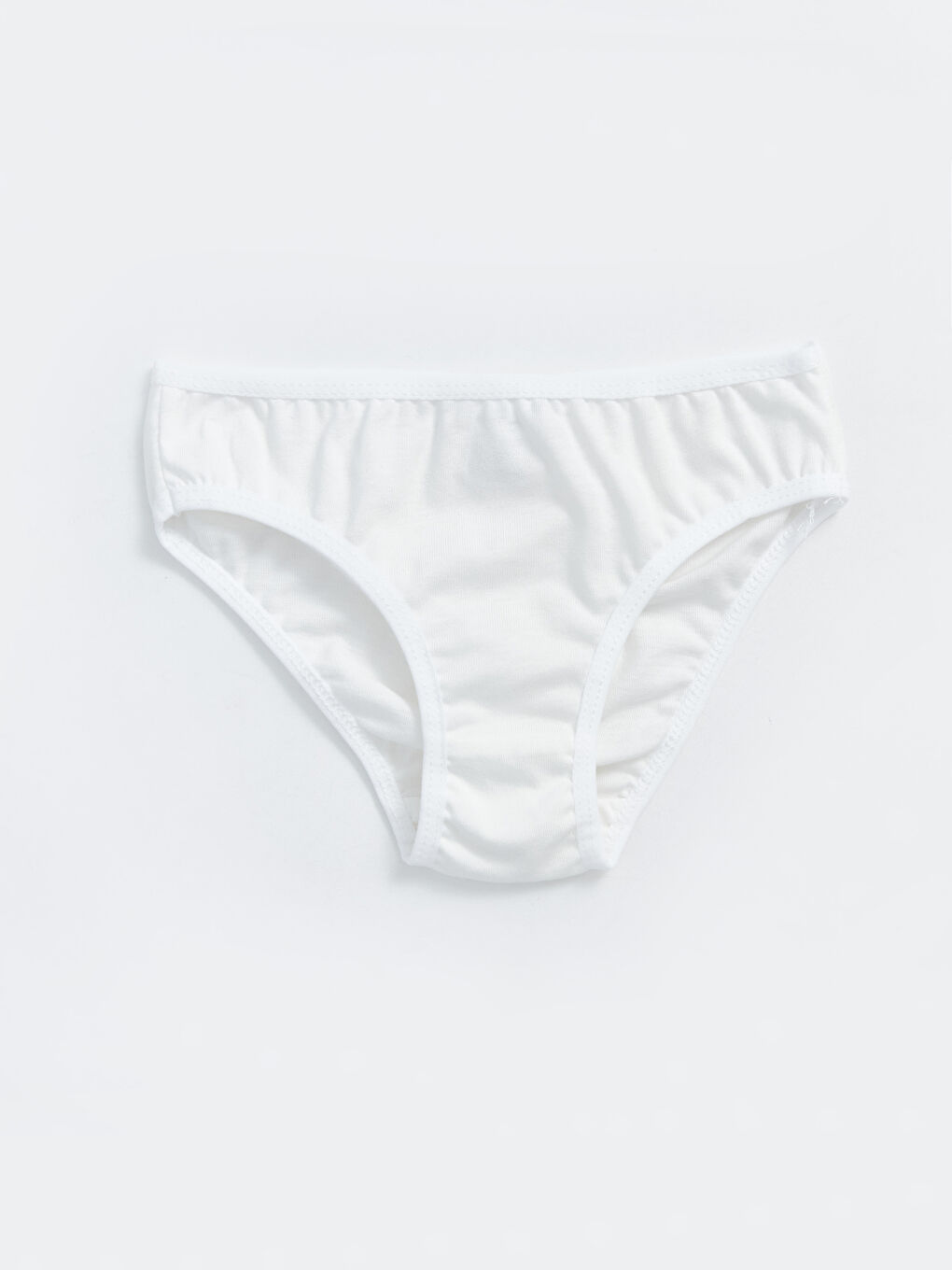 Beyaz Beli Lastikli Basic Kız Bebek Külot