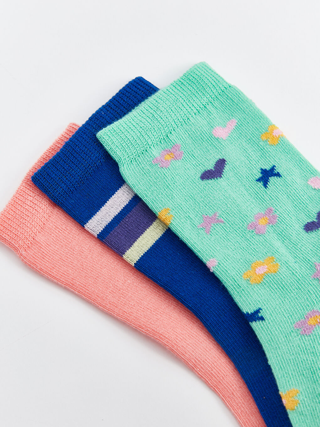 өрнекті қыздарға арналған тобық шұлықтары 3 данадан тұратын-2