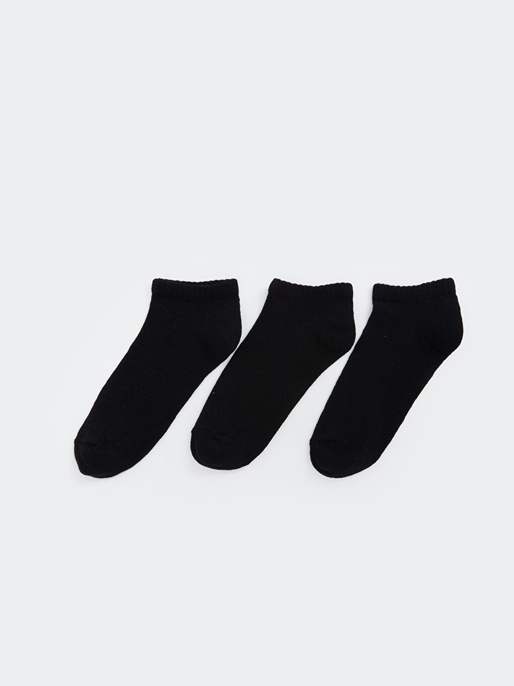 Siyah Basic Erkek Çocuk Patik Çorap 3'lü