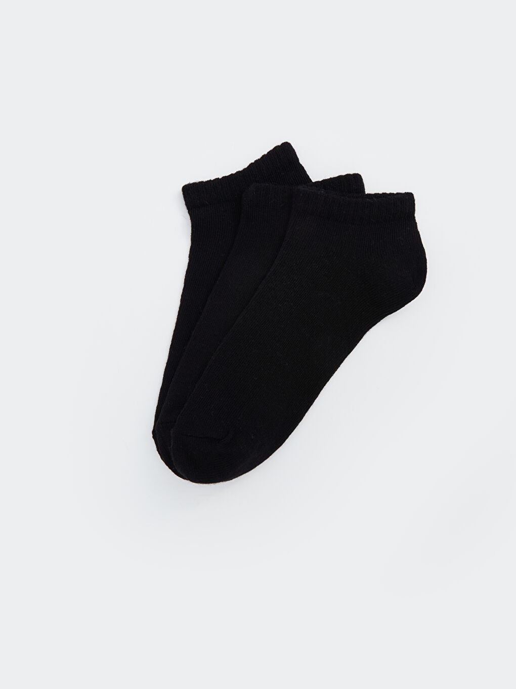 Siyah Basic Erkek Çocuk Patik Çorap 3'lü-1